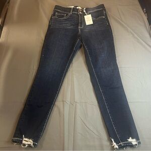 BKE Parker universal high rise ankle skinny women’s jeans dark blue NWT